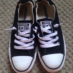 Black shoreline converse size 6 like new!