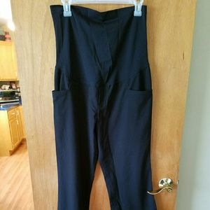 Full panel maternity black slacks