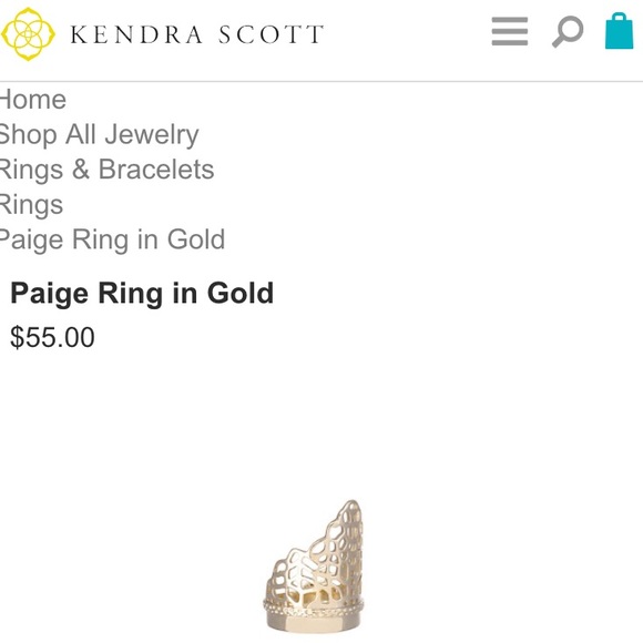 Kendra Scott gold ring