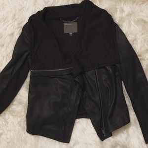 Muubaa Sinoia Leather Drape Jacket