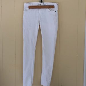 Ralph Lauren White Low Rise Skinny Jeans