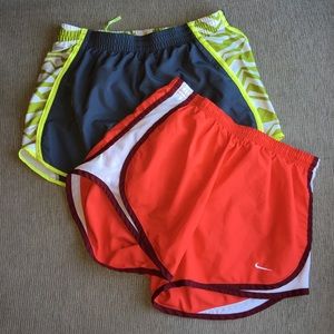 2 pairs of Nike Dri-Fit shorts