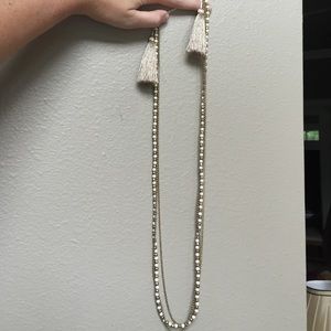 Lucky brand adjustable beaded necklace