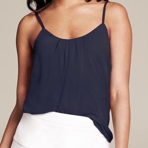 Banana Republic Gathered Cami - Preppy Navy