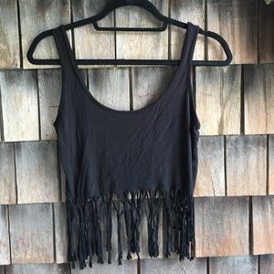 Fringe crop top