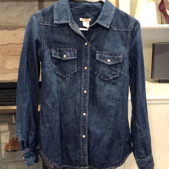 J. Crew Western Denim Shirt