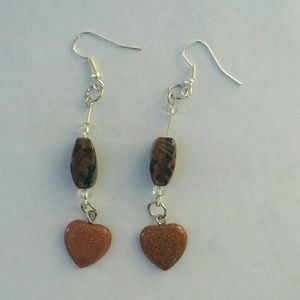Glass bead earrings