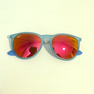 Blue transparent Erika Raybans