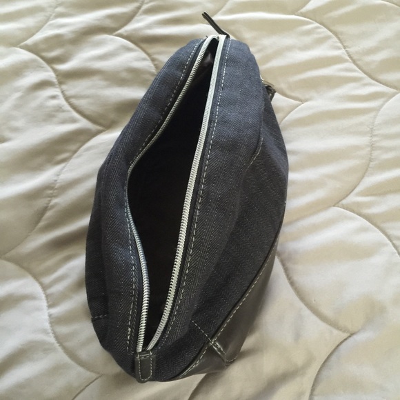 Denim tolietry bag