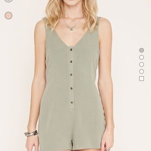 Front-button romper