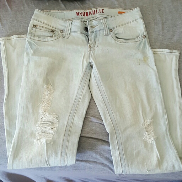 Hydraulic Womens jeans white wash size 7/8