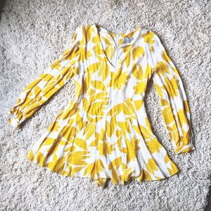 ASOS yellow floral romper