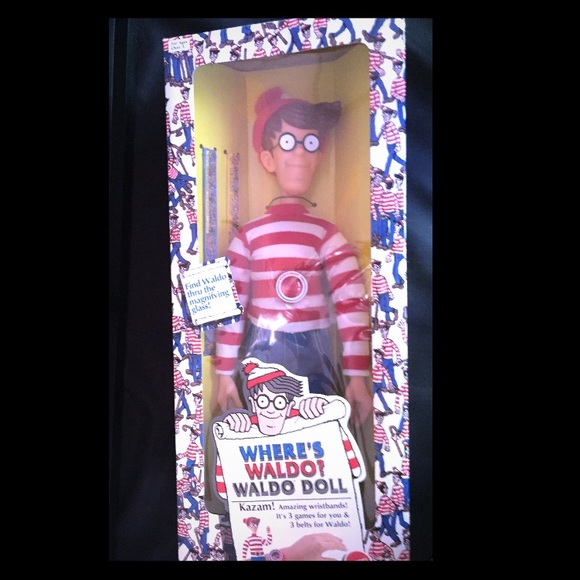 1991 Mattel Where's Waldo NIB 18" Doll