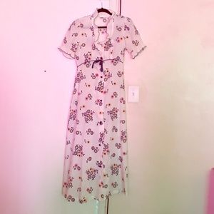Vintage 1950s Floral Dress
