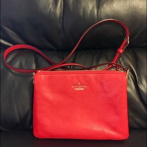 Kate Spade- Dark Pink Cross Body Purse