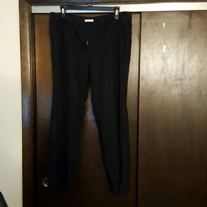 Black linen/cotton blend pants
