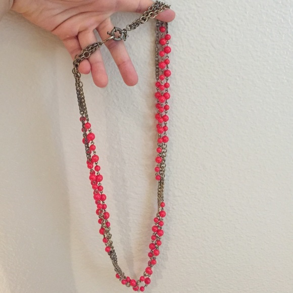 J. Crew long layered necklace