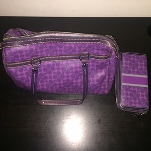 COACH HANDBAG AND WALLET