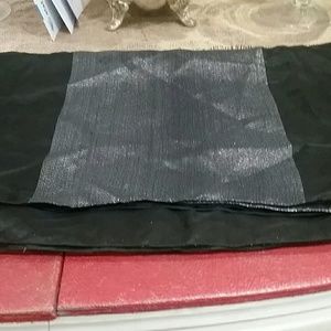 Black and silver metallic wrap. Black and silver metallic wrap.