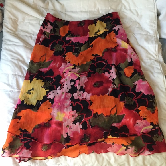 Pretty colorful florals skirt