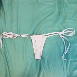White thong bikini