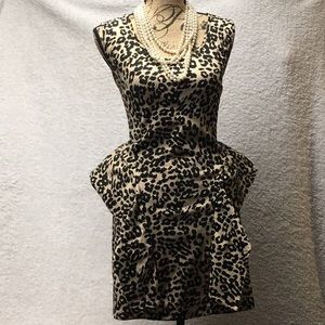 Leopard print bodycon dress