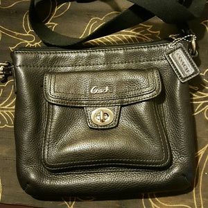 Black coach crossbody purse