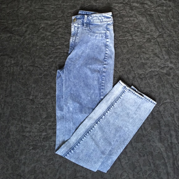 Light Acid Wash American Eagle Sky High Jegging's