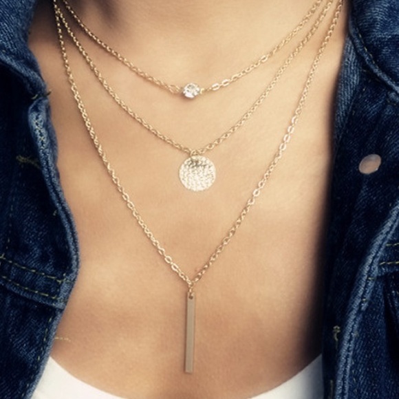 Jewelry - MULTI LAYER METAL CHAIN NECKLACE