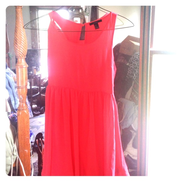 Bright pink dress