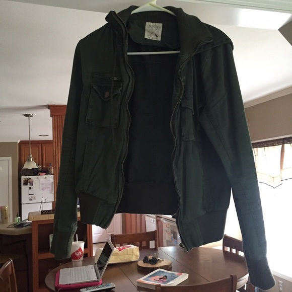 Army green pacsun jacket cheaper on MERCARI