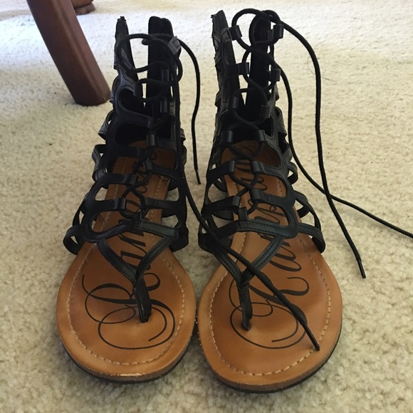 Rampage size 8 1/2 lace up sandals