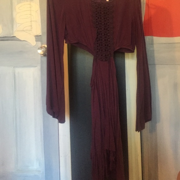 Size L eggplant dress worn once - Picture 2 of 3