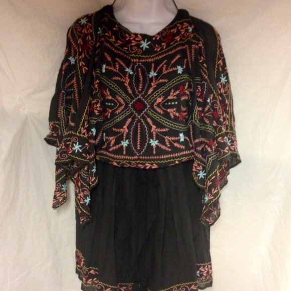 Free people embroidered mini dress