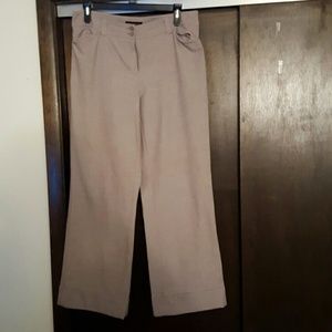 Lane Bryant beige cuffed dress pants