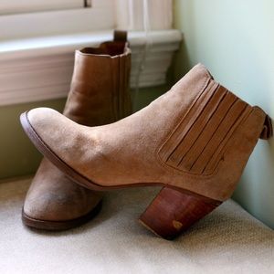 Tan Suede Heeled Steve Madden Boots