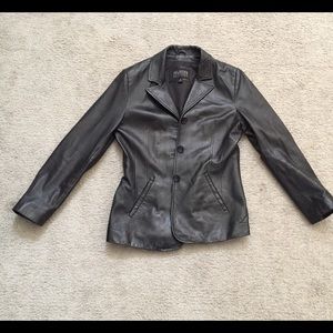 Jacket- leather, Black
