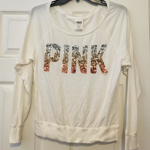 🔴1 DAY LEFT🔴PINK white long sleeve shirt