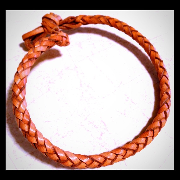 Custom!!! Leather braided bracket no clasp!