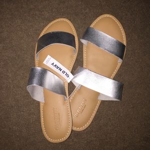 Sliver Two banded sandals