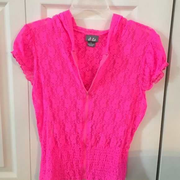 Lace zip up