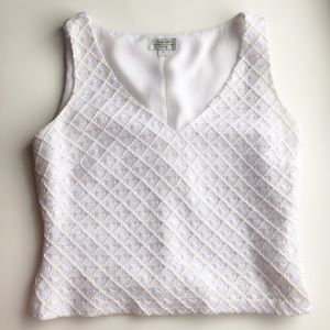 Tahari Designer Shell Crop Top