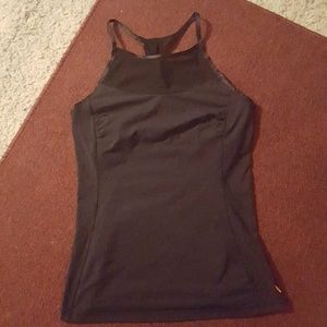 One hour sale!! Lucy Black high neck mesh Tank!