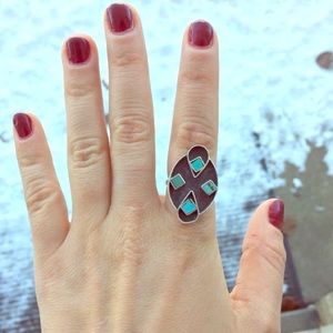 Vintage Four Stone Turquoise Ring