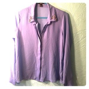 Blue purple shirt