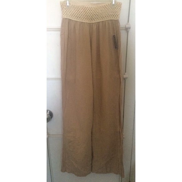 ❌SOLD❌ Wide leg crochet waist beach pants