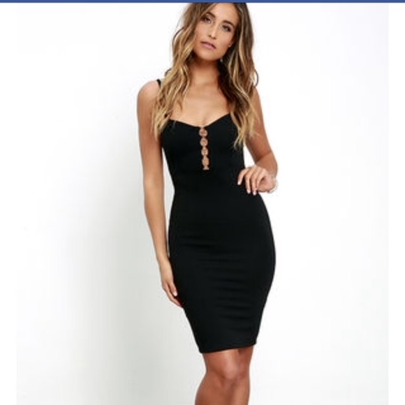For The  Thrill Black Bodycon Dress