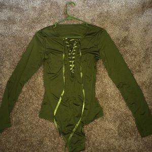 Green leotard