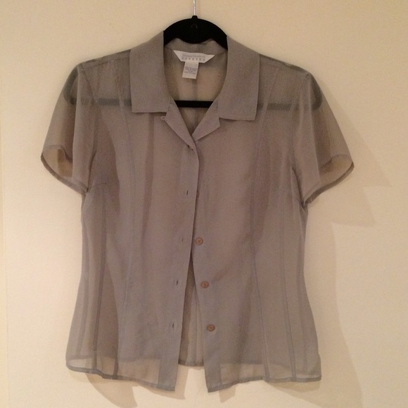 Light green chiffon like blouse