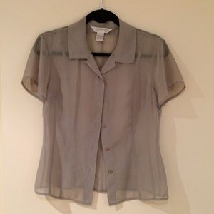 Light green chiffon like blouse